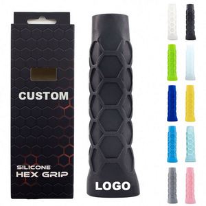 Raquettes de pickleball sportives approuvées avec grip en silicone, housse personnalisée avec logo, motif nid d'abeille octogonal, protection tendance et absorption des chocs - Product Image 1