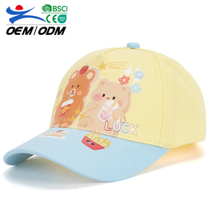 High Quality Custom Printed Fashion Cotton Baseball Cap for Kids Adjustable Summer Sports Cap for Sun Performance Fishing Travel - Product Image 1