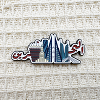 2025 pas de minimum d'animaux de compagnie avec des aliments Design métal artisanat Badge noir nickelé 1.25 "taille personnalisé émail dur broche Anime pour sacs