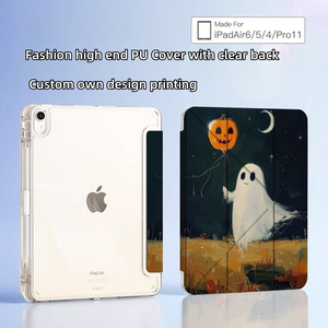 Couverture en cuir anti-chute de support en forme de Y en acrylique imprimé personnalisé de 10.2 pouces pour <span class=keywords><strong>iPad</strong></span> <span class=keywords><strong>Pro</strong></span> 11 étui de protection - Product Image 2