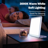 GQ-L3 esprit lumineux 10000lux LED lumière du jour thérapie lampe lever du soleil coucher de soleil alarme carré ABS corps économie d'énergie Source de lumière alimentation cc
