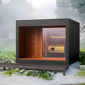 Cabine de douche à vapeur personnalisée, haut de gamme, noire, salle de vapeur humide, sauna extérieur, unité de salle de bain préfabriquée, douche <span class=keywords><strong>vichy</strong></span>, cabine de douche 2-4 personnes - Product Image 2