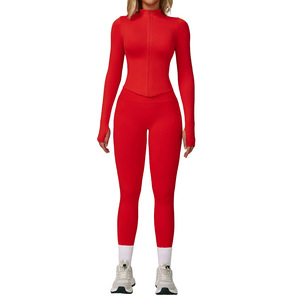 Set da Yoga da palestra aderente da donna reggiseno sportivo ad asciugatura rapida 4 pezzi - Product Image 3