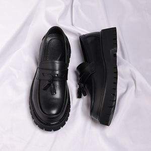 Chaussures classiques en microfibre Oxford à lacets, doublure en cuir véritable, légères, durables, pour hommes, pour le bureau, les mariages, l'automne - Product Image 3