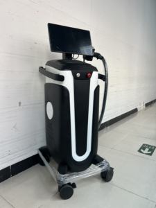 Máquina de Remoção de Cabelo a <span class=keywords><strong>Laser</strong></span> Superlaser 548 4 Ondas com Tela Touch Colorida de 15 Polegadas Resfriamento de Safira Multi-Poder - Product Image 6