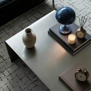 <span class=keywords><strong>Tavolino</strong></span> <span class=keywords><strong>da</strong></span> Caffè Moderno Minimalista in Acciaio Inossidabile, Rettangolare, Non Richiede Montaggio, Ottima Scelta per l'Arredamento del Soggiorno - Product Image 4