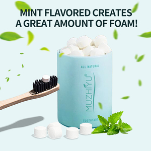 Etiqueta privada Orgánica Vegana <span class=keywords><strong>Natural</strong></span> Menta <span class=keywords><strong>Carbón</strong></span> Aloe Vera Respetuoso con el medio ambiente Dientes brillantes Blanqueamiento Pasta de dientes <span class=keywords><strong>Pastillas</strong></span> - Product Image 5