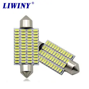 LW Car Led Light Festoon 31mm 36mm 39mm 41mm 24smd 30smd 36smd 39smd 4014 Ledchips Bombillas AutoCeiling Dome Lamp Iluminación de lectura