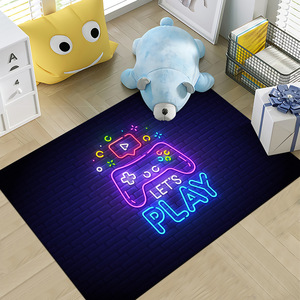 Tapis colorés sans perte antidérapant petit tapis <span class=keywords><strong>de</strong></span> chambre d'adolescent fausse laine doux mignon dessin animé tapis - Product Image 3
