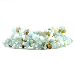 Vendita calda braccialetto di cristallo di agata Amazonite con perline 5-8MM irregolare Chips catenaria fatta a mano per gli uomini miglior regalo per tua moglie - Product Image 2