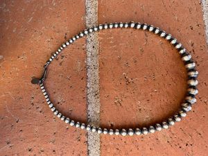 สร้อยข้อมือประดับมุกเทอร์ควอยซ์และเงินสเตอร์ลิงทำมือ ขนาด 4-5 มม. ความยาว 7.5 นิ้ว - Product Image 4