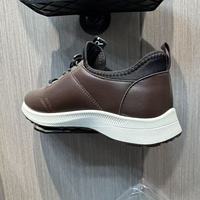 Chaussures de sport décontractées à plateforme pour hommes, légères, anti-odeur, antidérapantes, en PU, à enfiler, pour tous les jours
