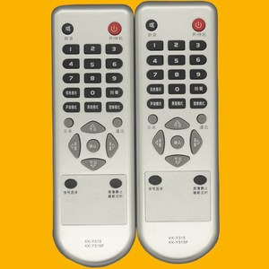 Télécommande TV à perles de cristal KK-Y315F Kk-Y315 15.5X4.8X2.2Cm pour téléviseur Konka, Code fixe, dos argenté et noir - Product Image 1