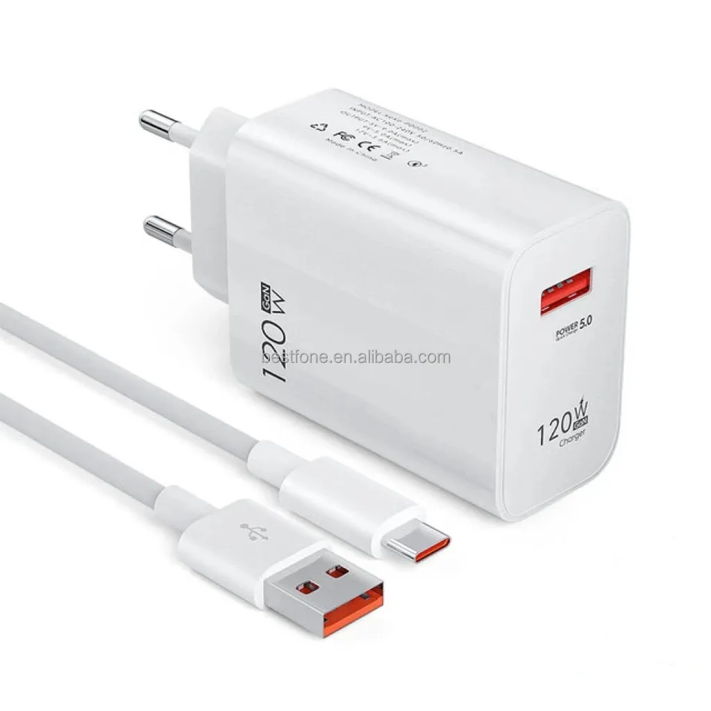 Prise EU/US/UK 120W chargeur USB charge rapide pour téléphones portables chargeur rapide USB chargeur de téléphone mural adaptateur secteur