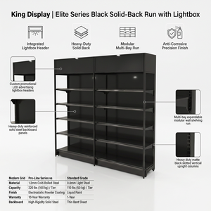 Versatile All Business Formats Cold-rolled Steel Double-sided <strong>Wire</strong> Shelving Supermarkets Adjustable <strong>Shelves</strong> Waterproof - Product Image 1
