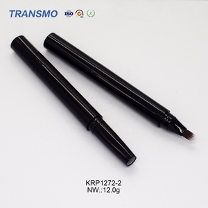 Logo personalizzato doppio lato <span class=keywords><strong>contorno</strong></span> bastone imballaggio tubo di plastica Palette ombretto con pennello in Nylon matite cosmetiche - Product Image 5
