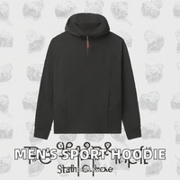 Hoodies d'hiver pour hommes en polyester et coton, imprimés numériquement, style streetwear, avec fermeture éclair quart, respirants et à séchage rapide, ODM
