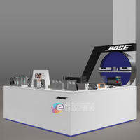 Produk Elektronik elegan headset tertutup penuh desain toko dan headset lemari pajangan wadah toko