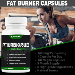 Cápsulas Quemagrasas Ausreson OEM, Suplemento Herbal Adelgazante, Té Verde, Quemagrasas Abdominal, Keto Vegano, 500mg - Product Image 4