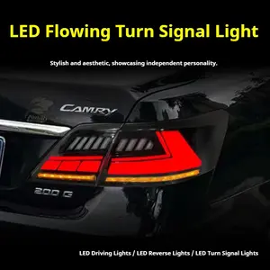 ไฟท้ายรถยนต์ FT สำหรับ Toyota Camry รุ่น US ปี 2007-2011 ไฟท้าย LED พร้อมไฟเลี้ยวแบบไดนามิก ชุดไฟท้ายรถยนต์ - Product Image 2