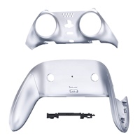 Façade décorative personnalisée pour PS5 Edge, remplacement du couvercle supérieur et inférieur en argent chromé bricolage