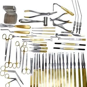 Ensemble d'instruments de rhinoplastie de 50 pièces, outils chirurgicaux pour le nez et la chirurgie plastique, kit d'instruments de chirurgie nasale en acier inoxydable - Product Image 1