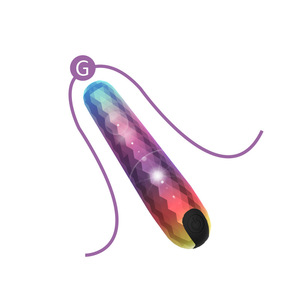 Trứng Đạn Kim Cương Đầy Màu Sắc Mới 10 Tốc Độ Chất Liệu ABS Chống Nước Sạc USB 10 Chế Độ Máy Rung Đạn - Product Image 5