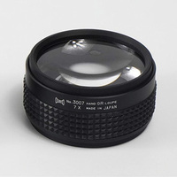 Loupe à poignée de fabrication japonaise Grossissement 5X/7X Conception de poignée en caoutchouc à grande lentille de 53mm avec sangle de transport pour l'inspection des bijoux et des pierres précieuses