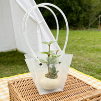 Sacs cadeaux en PET transparent en gros |   Commandes personnalisées acceptées pour les plantes, les fleurs et l'emballage de détail