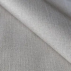 亚麻遮光窗帘pvc涂层织物窗帘材料卷织物批发