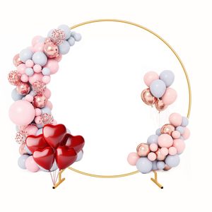 Vendeurs chauds métal arc support couleur or guirlande anneau forme arc <span class=keywords><strong>Kit</strong></span> pour mariage fête décoration toile de fond - Product Image 6