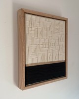 Peinture abstraite encadrée imprimée sur toile, objets de décoration intérieure, art mural fait main, décoration murale, œuvre d'art minimaliste EH2502043