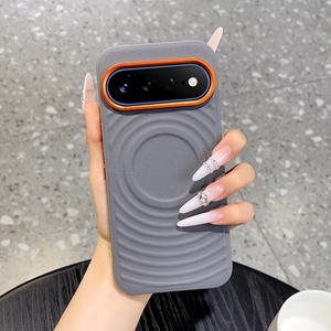 เคสโทรศัพท์หนัง PU ลายริ้วแบบด้านสุดหรู พร้อมแม่เหล็ก สำหรับ Google Pixel 11 9 10 Pro XL รองรับการชาร์จไร้สาย ป้องกันด้านหลัง - Product Image 1