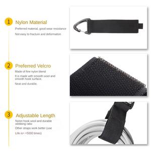 Uzatma kablosu Wrap kaleci ağır doku depolama askı asılı için üçgen toka ile kablo kanca & döngü hortum sapanlar - Product Image 3
