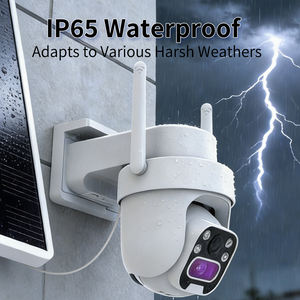 Caméras de sécurité solaires extérieures Tuya <span class=keywords><strong>4</strong></span> Mp, caméras de surveillance sans fil Wifi, réseau Wi-Fi et Bluetooth - Product Image 1