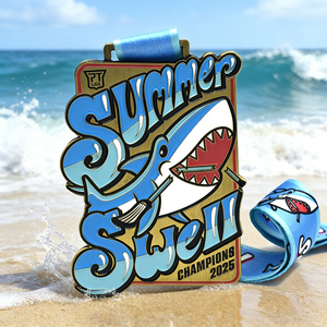 Medallas Deportivas 3D <span class=keywords><strong>de</strong></span> Diseño Personalizado Baratas, Medalla Giratoria <span class=keywords><strong>de</strong></span> Metal con Dibujos Animados y Cinta - Product Image 1