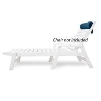 Coussin de rembourrage pour chaise longue de patio extérieur, en tissu olefine imperméable et à séchage rapide, résistant aux intempéries