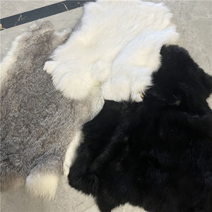 Konijnenbont Vacht Gebruinde Huid Voor Auto-Bekleding - Product Image 6