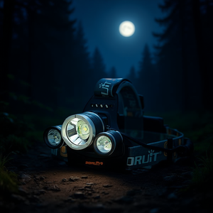 Oruit Headlamp 3 Led <b>Rechargeable</b> With <b>Battery</b> Pack For Outdoor Use - Product Image 1