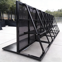 Vente directe usine : Panneau de barrière métallique modulaire portable pour le contrôle des foules et la gestion des files d'attente à l'aéroport, au stade et en concert