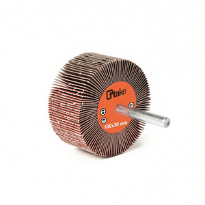 TTAKE Take Abrasive Cloth Flap <b>Wheel</b> 100x30 Mm 6 Mm Shank 80 Grit <b>Grinding</b> <b>Wheel</b> - Product Image 2