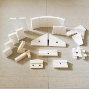 Трапециевидные керамические вкладыши из оксида алюминия для защиты цилиндрических труб, в наличии, немедленная отгрузка, износостойкие, с изогнутой поверхностью - Product Image 4