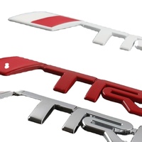 Chrome stéréoscopique 3D personnalisé et logo de voiture en plastique autocollant emblème de carrosserie pour la décoration de voiture pièces modifiées personnalisées