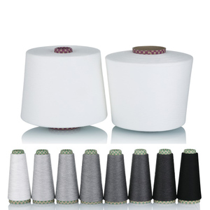 20/1 21/1 24/1 25/1 thô màu trắng vòng quay NE 65% <span class=keywords><strong>Polyester</strong></span> 35% Cotton vớ sợi để đan dệt - Product Image 1