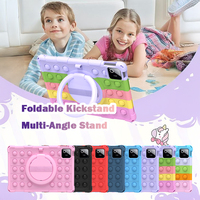 Funda de Silicona Antiestrés para Xiaomi Tablet 5/5 Pro de 11 Pulgadas, Diseño de Dibujos Animados Giratorio, Resistente a Caídas y Golpes