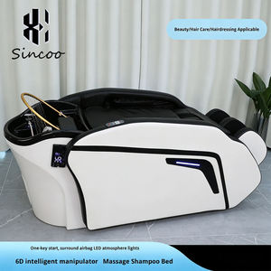 Luxury Thai Hair Washing <b>Head</b> Spa Shampoo Bed 3d 4d Full Body <b>Electric</b> <b>Massage</b> Sofa Chair with Heat Shampoo Bed - Product Image 2