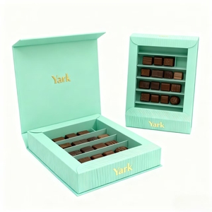 <span class=keywords><strong>Caja</strong></span> de Regalo de Papel de Lujo al por Mayor de Fábrica, <span class=keywords><strong>Caja</strong></span> de Chocolate con Infusión de Alimentos con Logotipo Personalizado y Partición Independiente - Product Image 2