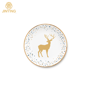 Service de table en céramique de haute qualité, assiettes de <span class=keywords><strong>noël</strong></span> en porcelaine <span class=keywords><strong>décoration</strong></span> - Product Image 5