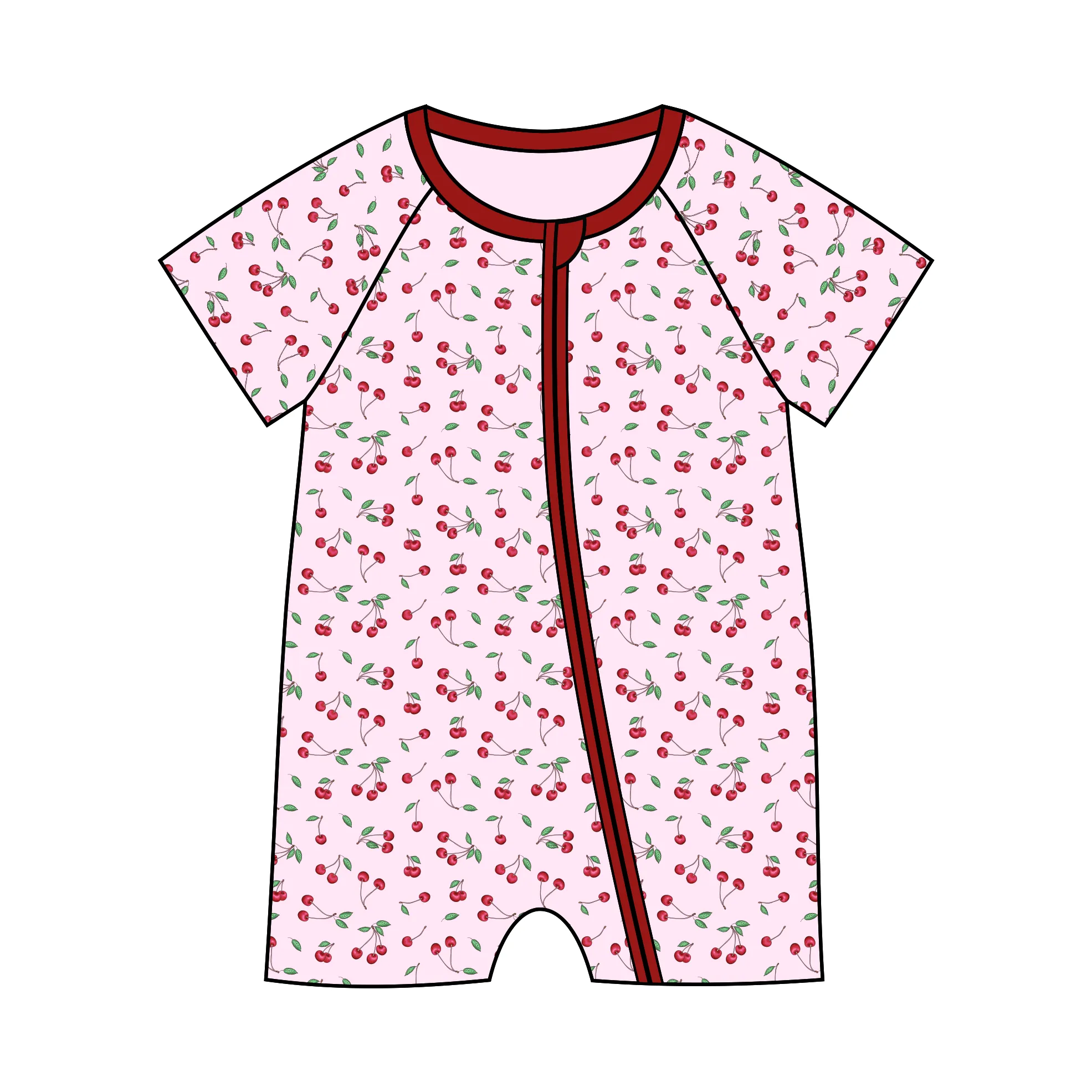 Conjunto de pijama infantil personalizado, pijama de bambu em spandex com manga comprida, duas peças