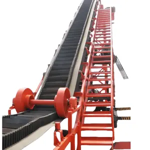 Taş ocağı madencilik için endüstriyel kum ve çakıl bant konveyör büyük açı kum kauçuk konveyör bant makinesi fiyat